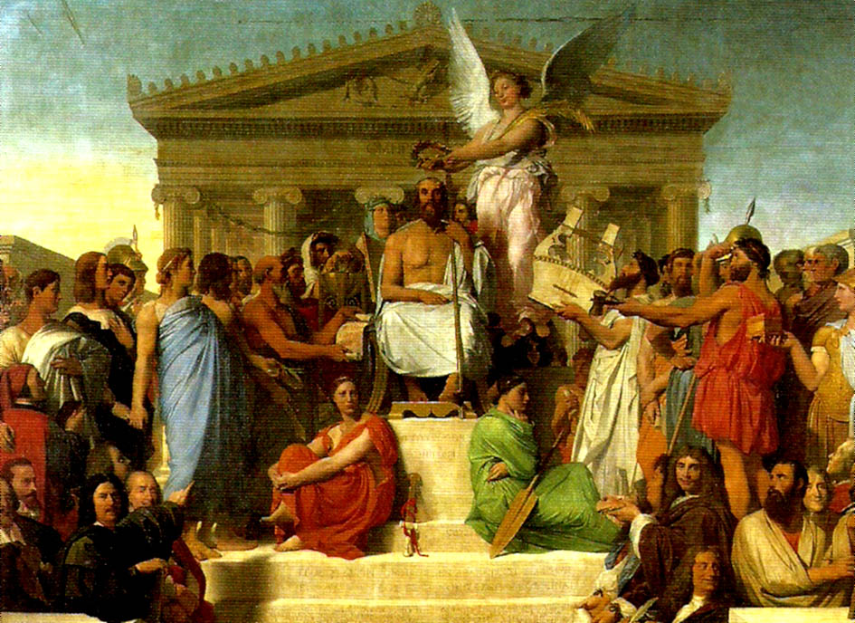 Jean-Auguste-Dominique Ingres apotheosis of homer